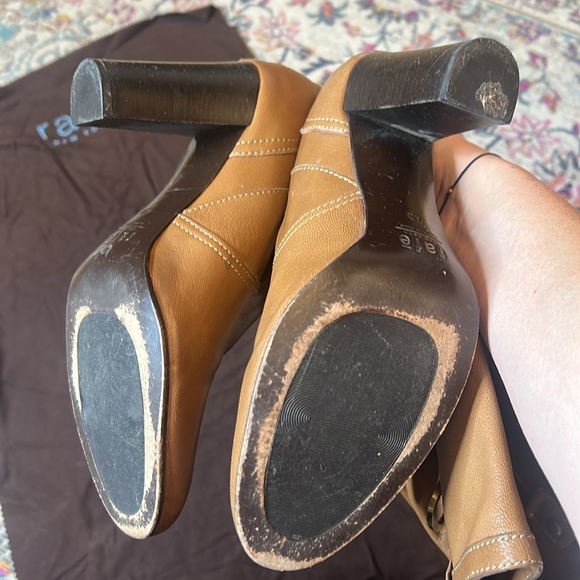 rafe New York Simpson Cognac Soft Leather Slouch Boot size 40 PTOM2424 - Picture 9 of 14